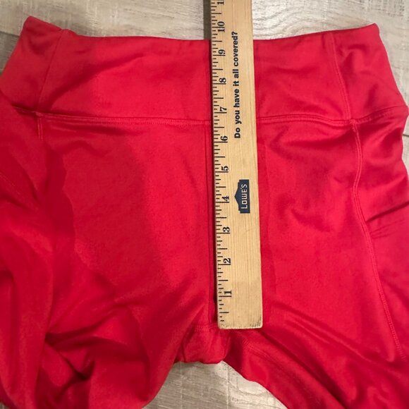 PINK ACTIVE WOMENS RED LEGGINGS MEDIUM - Picture 5 of 7